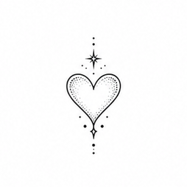 Heart tattoo concept