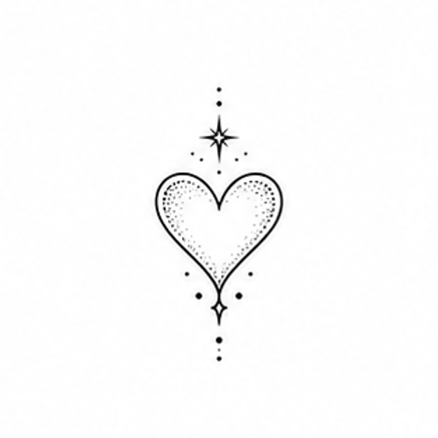 Heart tattoo concept