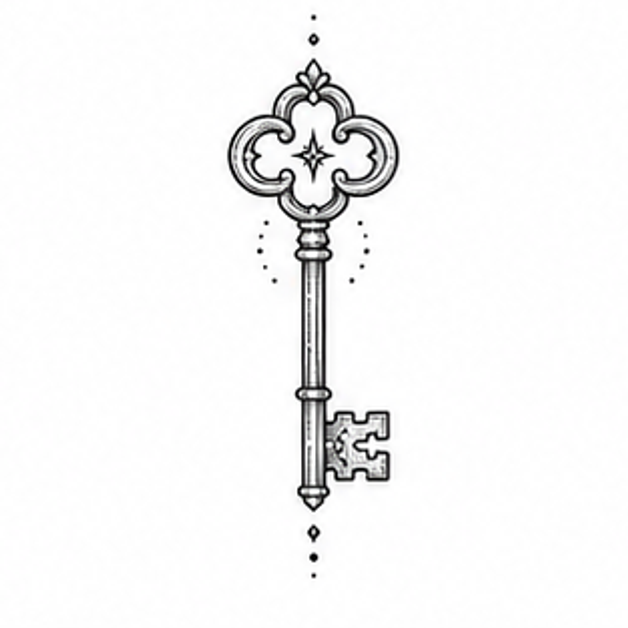 Key tattoo concept